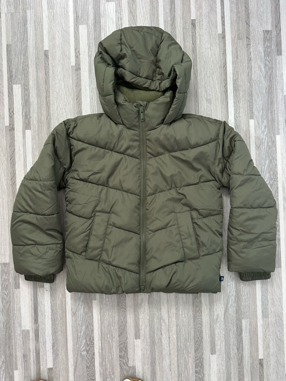 Gap Boys' ColdControl Max Jacket – Olive Green, Size S